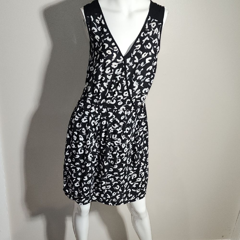 Dex Black and White Mini Dress